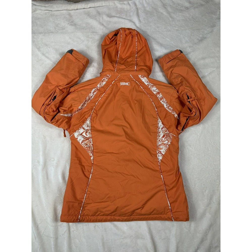 Vintage 80's-90's  SERAC Orange Ski Snow Jacket Women's MEDIUM - Picture 3 of 13
